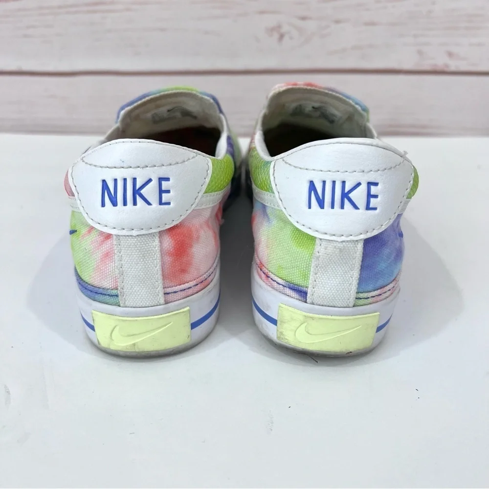 Nike Nike Court Legacy Print Boho Neon Tie Dye Slip On Loafer Chelsea Sneakers